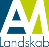 Het logo van AM Landskab